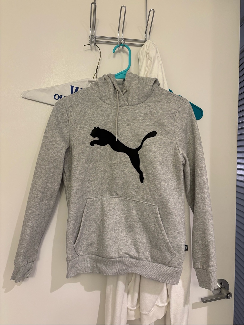 Gray Puma Essentials Big Cat Logo Women’s hoodie